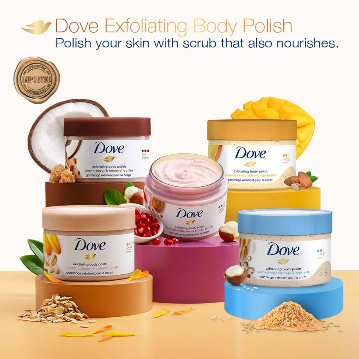 DOVE Exfoliating Body Polish Crushed Macadamia and Rice Milk 6 skincare-kbeauty-glowtime-dove exfoliating body polish crushed macadamia and rice milk