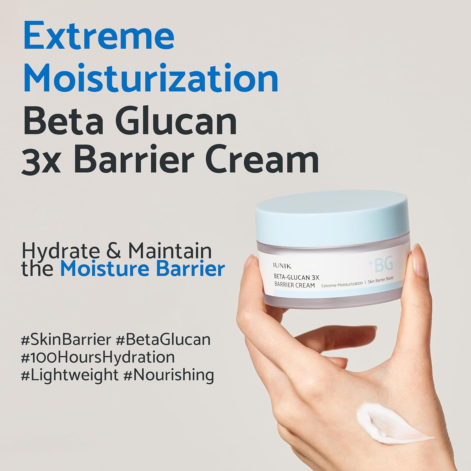 IUNIK Beta Glucan 3X BArrier Cream 2 skincare-kbeauty-glowtime-iunik beta glucan 3x barrier cream
