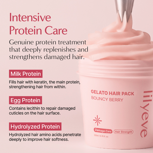 LILYEVE Turn Gelato Hair pack Bouncy Berry 4 skincare-kbeauty-glowtime-lilyeve turn gelato hair pack bouncy berry