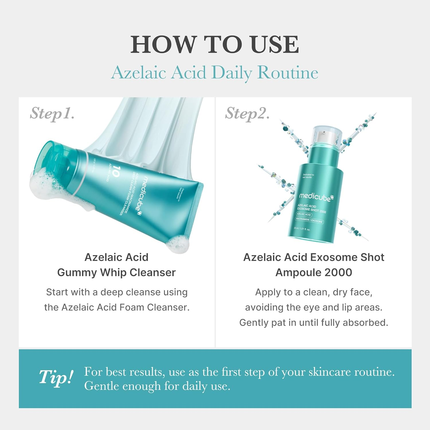 MEDICUBE Azelaic ACid Exosome Shot 2000 5 skincare-kbeauty-glowtime-medicube azelaic acid exosome shot 2000