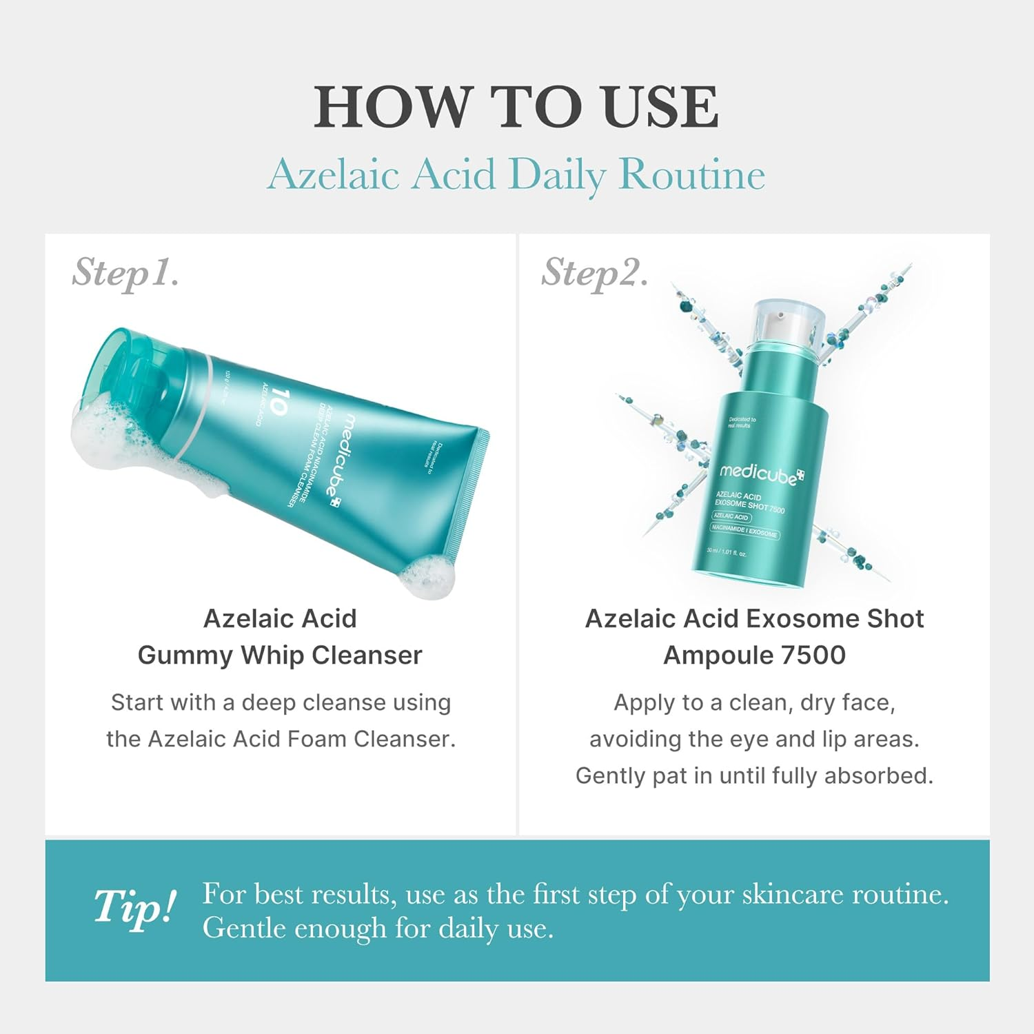 MEDICUBE Azelaic aCid Exosome Shot 7500 6 skincare-kbeauty-glowtime-medicube azelaic acid exosome shot 7500