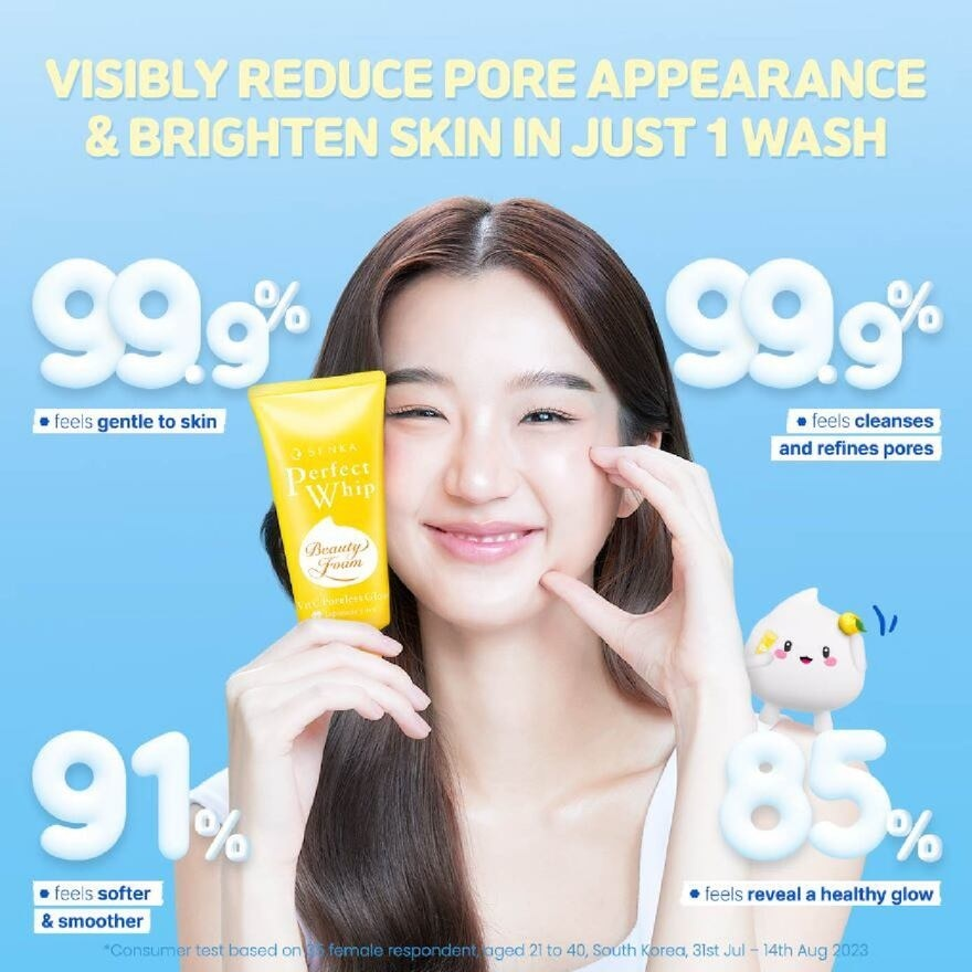 Perfect Whip Yuzu Vit C Poreless Glow Face Wash 5 skincare-kbeauty-glowtime-shiseido-senka perfect whip yuzu vit c poreless glow face wash