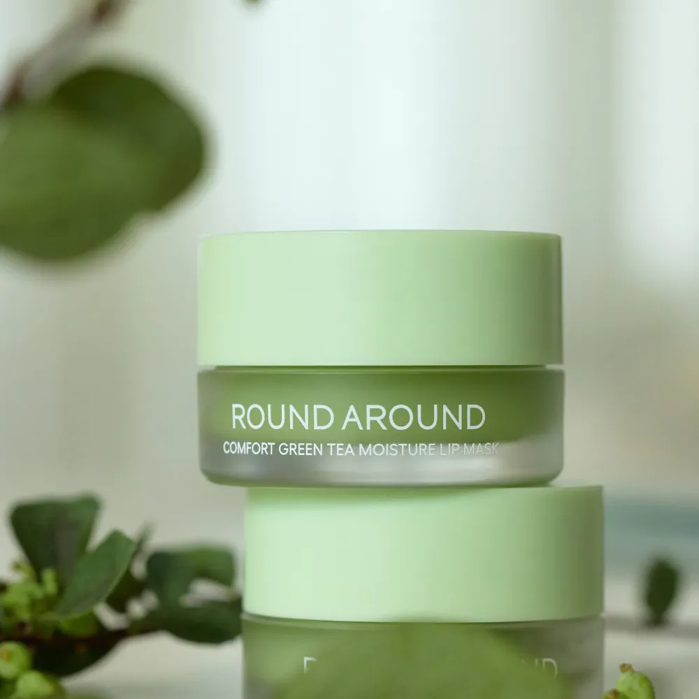 ROUND AROUND Comfort Green Tea Moisture Lip Mask 2 skincare-kbeauty-glowtime-round around comfort green tea moisture lip mask