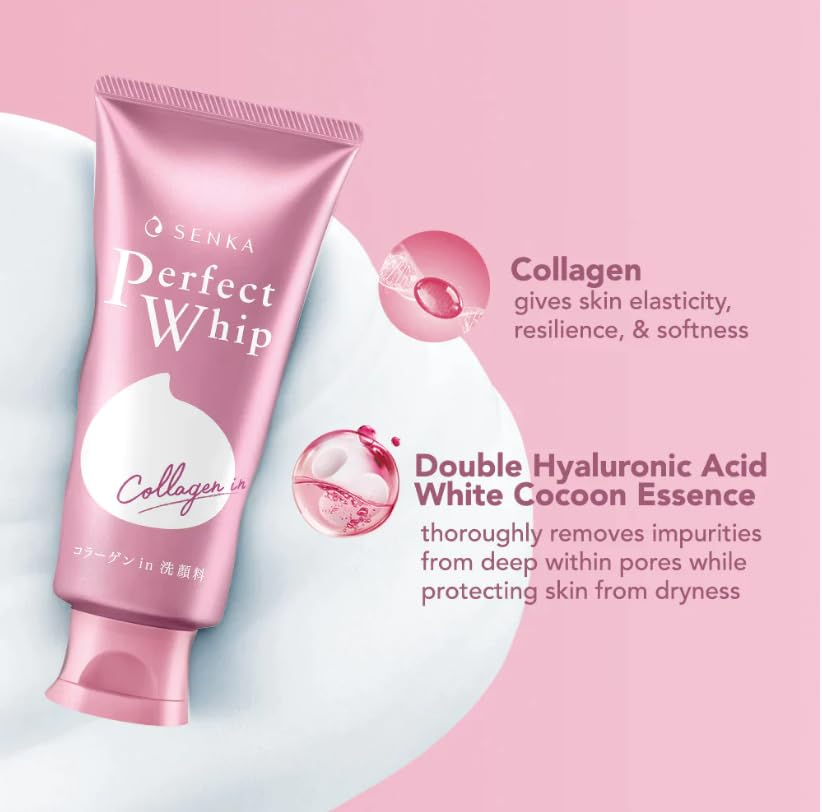 SENKA Perfect Whip Beauty Foam Collagen 3 skincare-kbeauty-glowtime-shiseido senka perfect whip beauty foam collagen