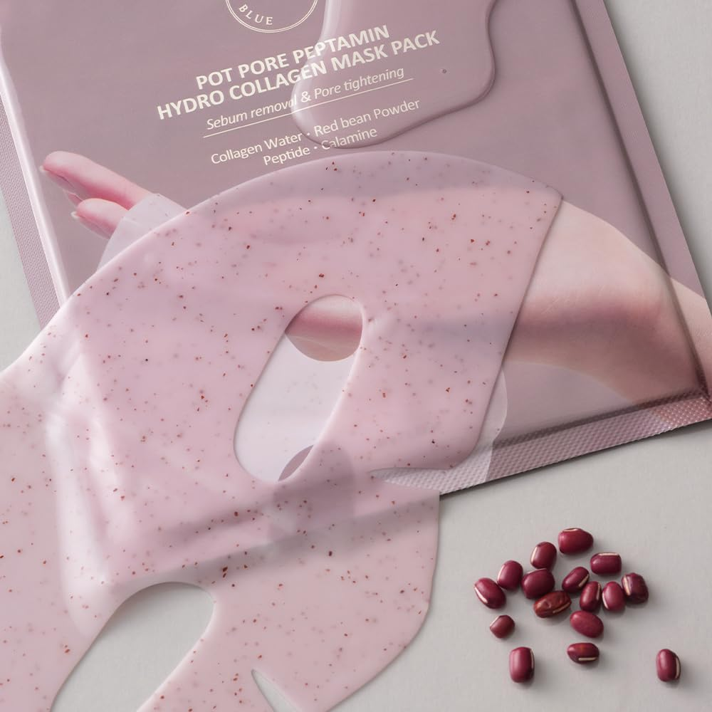 HEVEBLUE pot pore hydro collagen mask pack 3 skincare-kbeauty-glowtime-heveblue pot pore hydro collagen mask pack