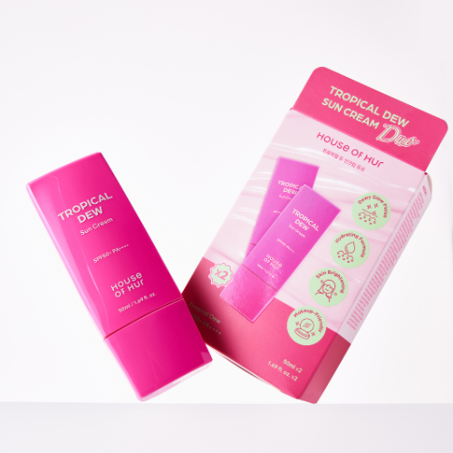 HOUSE OF HUR Tropical Dew Sun Cream Duo Set 3 skincare-kbeauty-glowtime-house of hur tropical dew sun cream
