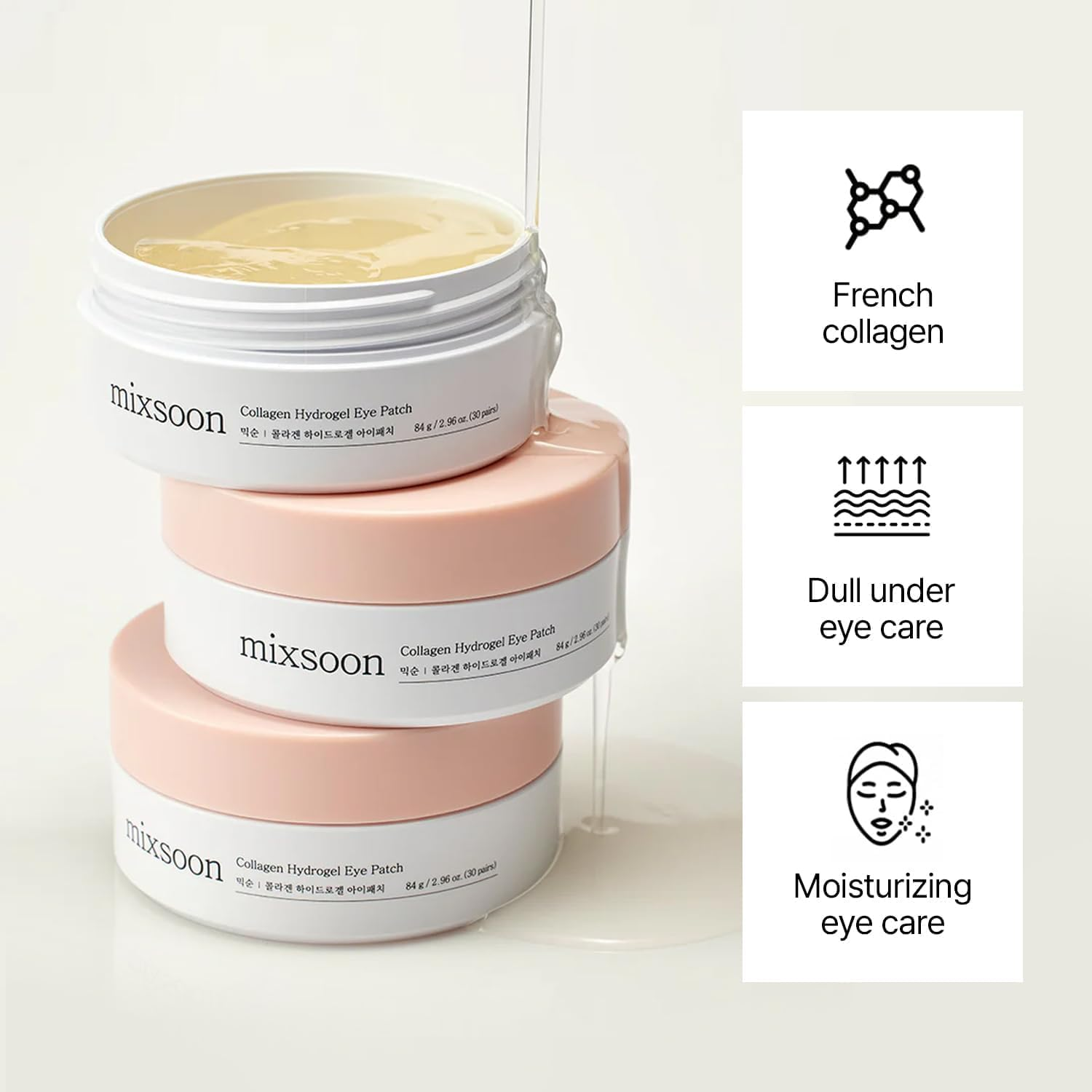 MIXSOON Collagen Hydrogel Eye Patch 3 skincare-kbeauty-glowtime-mixsoon collagen hydrogel eye patch