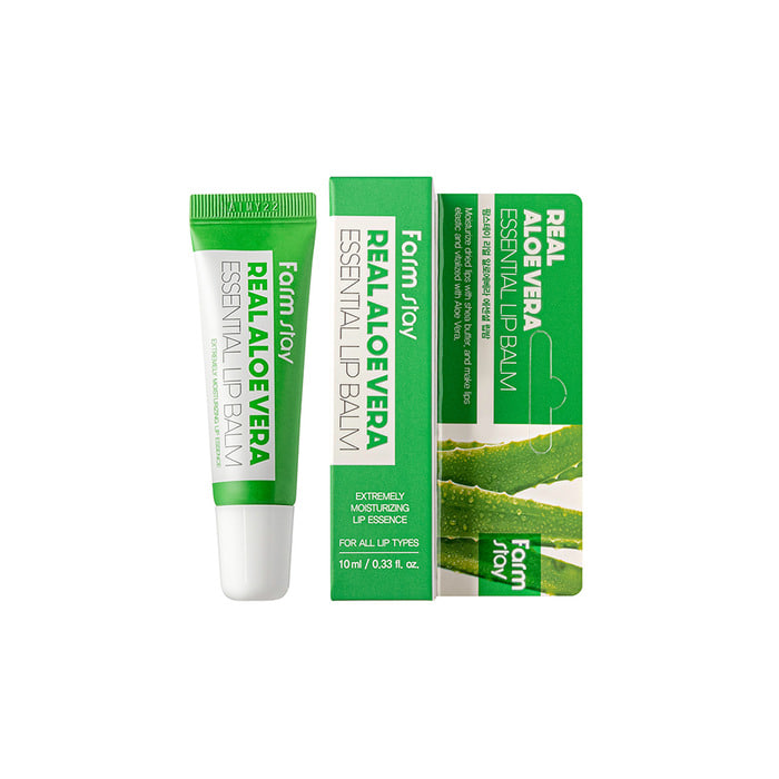 FARM STAY Aloe Vera Essential Balm 9 skincare-kbeauty-glowtime-farm stay aloe vera essential lip balm
