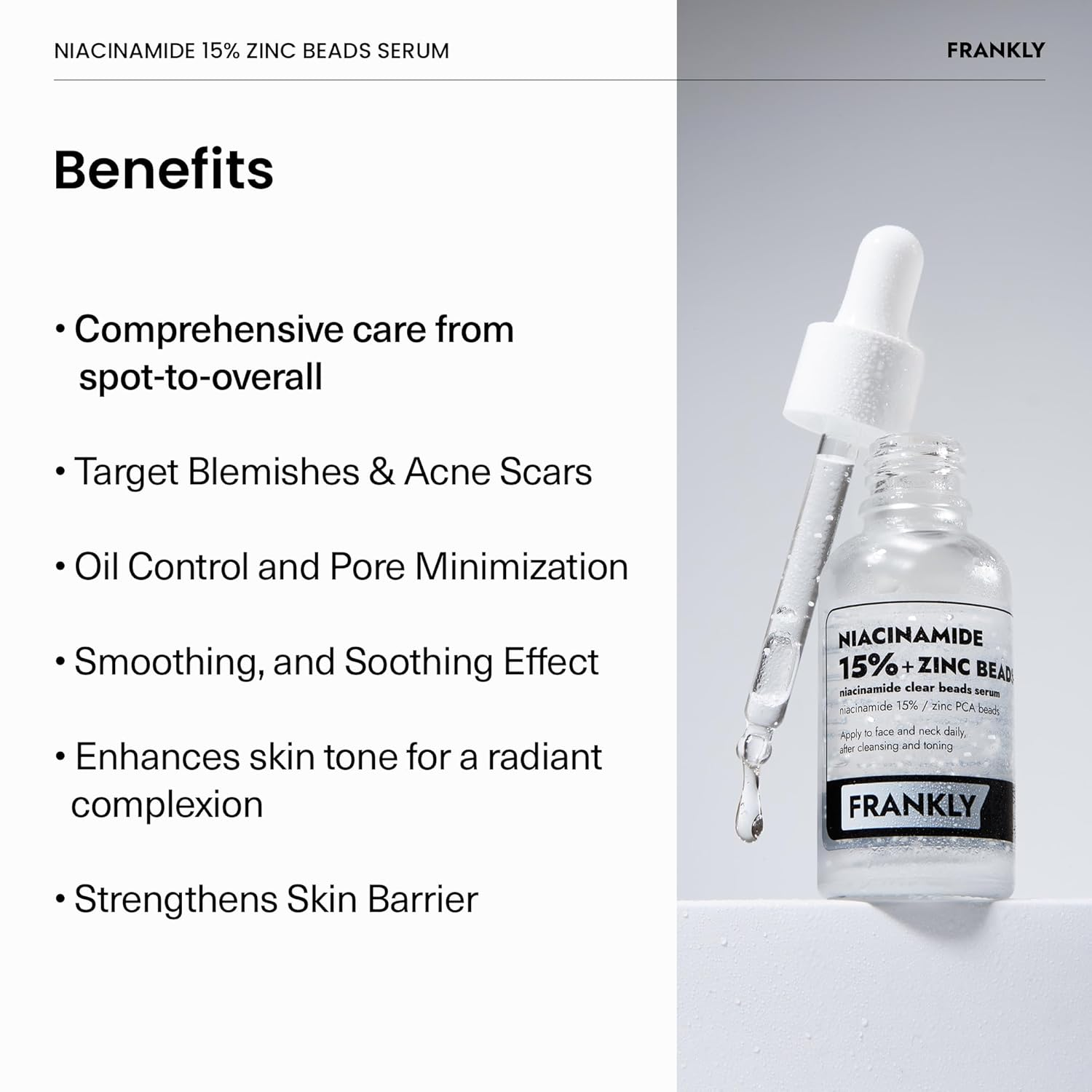 FRANKLY Niacinamide and Zinc Beads Serum 5 skincare-kbeauty-glowtime-frankly niacinamide and zinc beads serum