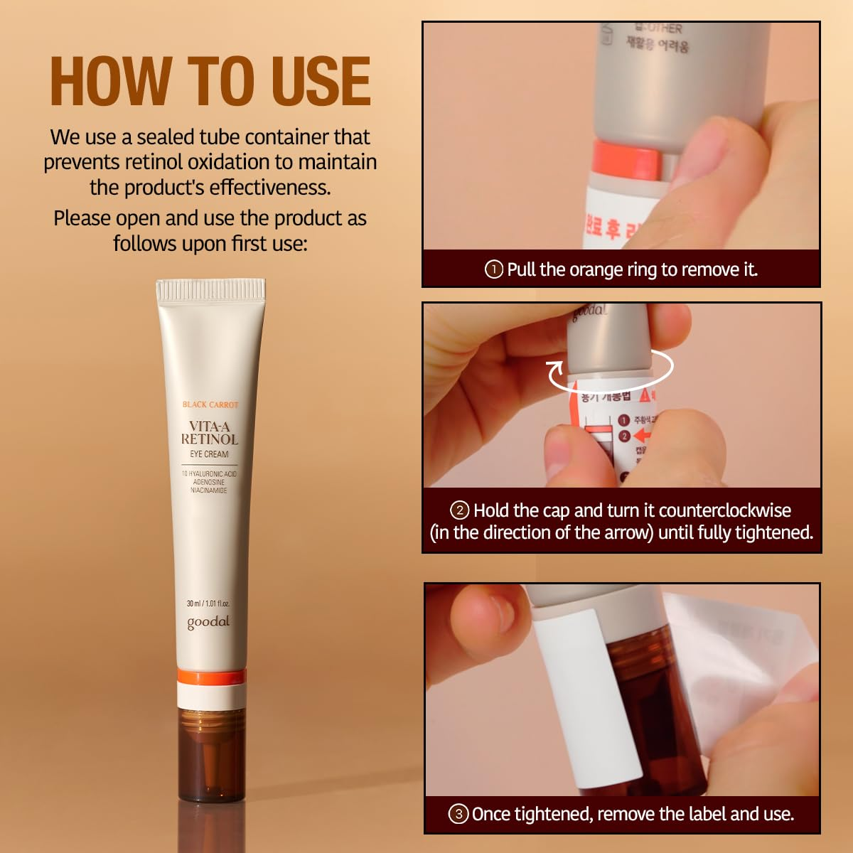 GOODAL Black Carrot Vita A Retinol Eye Cream 6 skincare-kbeauty-glowtime-goodal black carrot vita a retinol eye cream