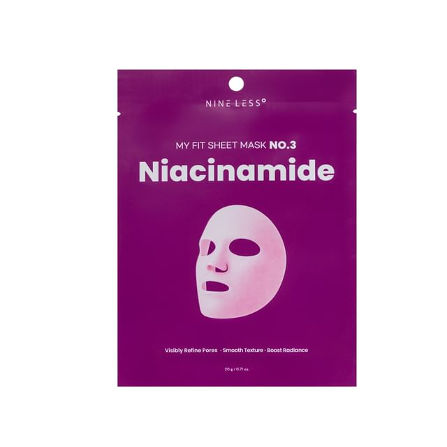 NINELESS My Fit Sheet Mask Niacinamide skincare-kbeauty-glowtime-nineless myfit sheet mask niacinamide