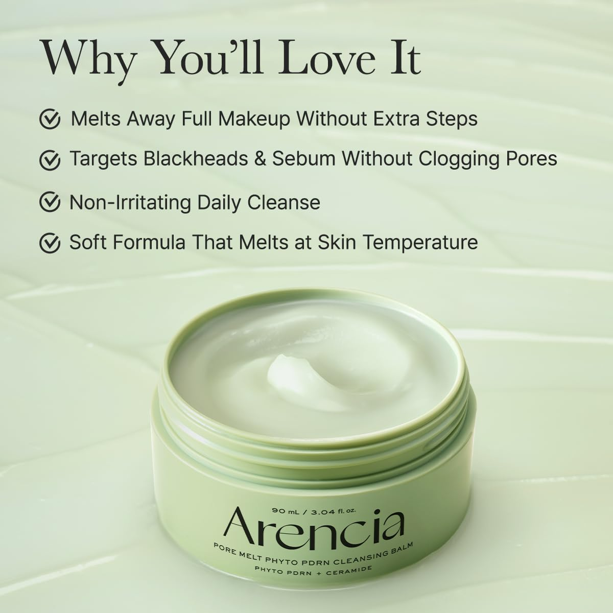 ARENCIA Pore Melt Phyto PDRN Cleansing Balm 4 skincare-kbeauty-glowtime-arencia pore melt phyto pdrn cleansing balm