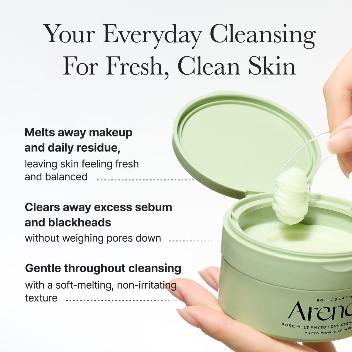 ARENCIA Pore Melt Phyto PDRN Cleansing Balm 5 skincare-kbeauty-glowtime-arencia pore melt phyto pdrn cleansing balm