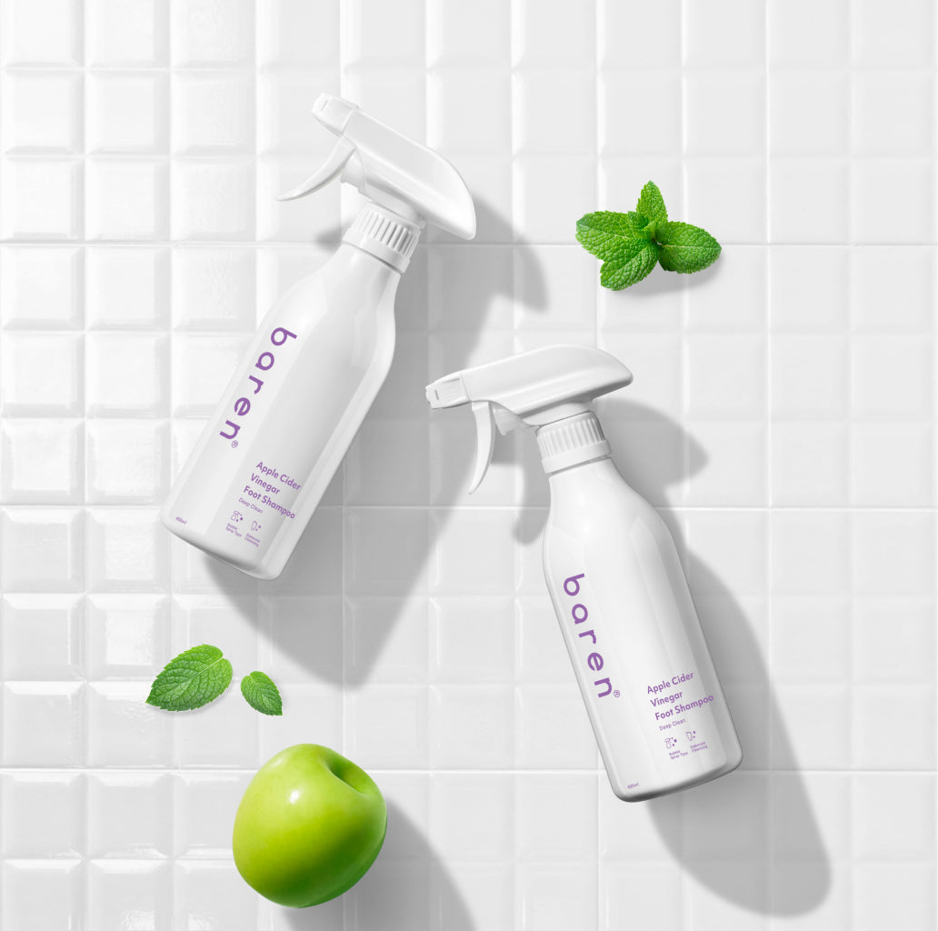 BAREN Apple Cider Vinegar Foot Shampoo 4 skincare-kbeauty-glowtime-baren apple cider vinegar foot shampoo