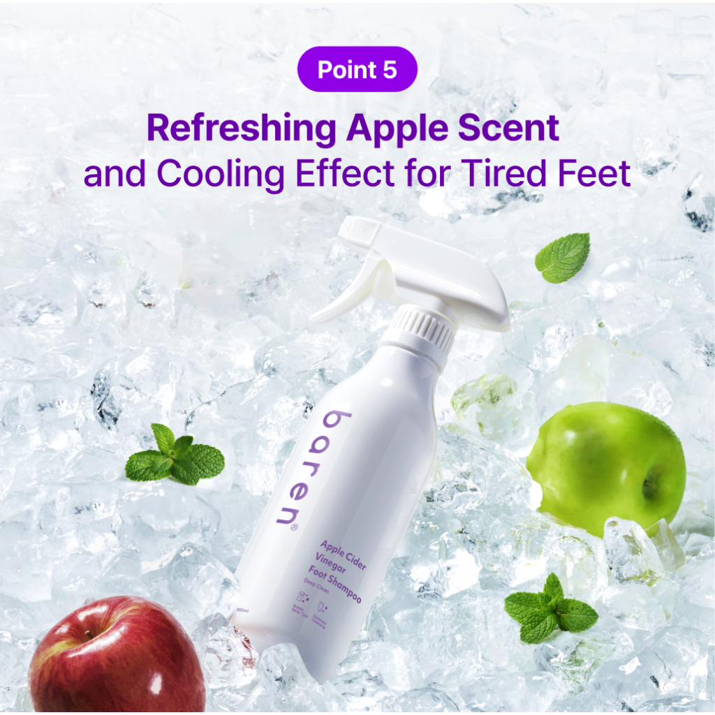 BAREN Apple Cider Vinegar Foot Shampoo 5 skincare-kbeauty-glowtime-baren apple cider vinegar foot shampoo