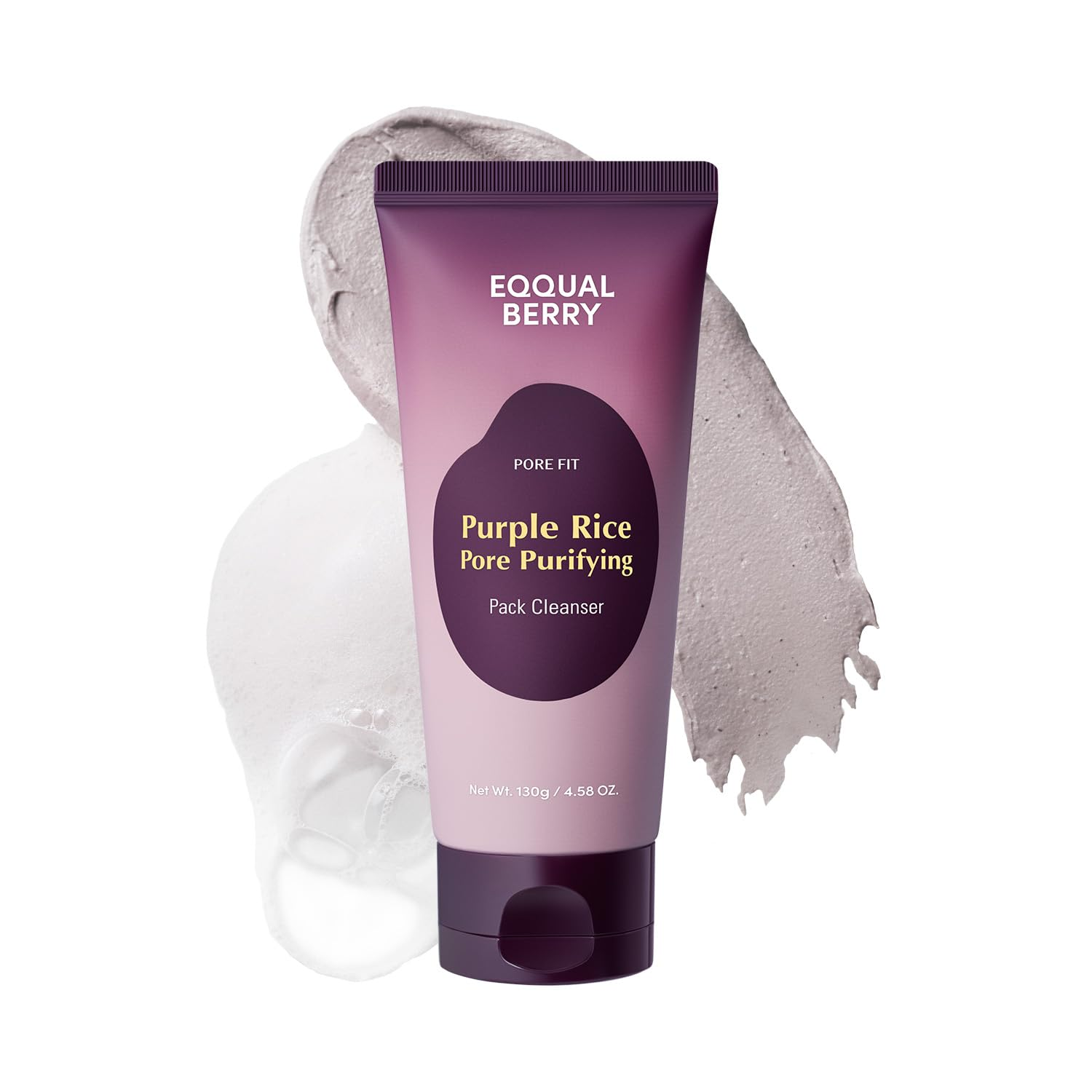 EQQUALBERRY Purple Rice Pore Purifying Pack Cleanser 2 skincare-kbeauty-glowtime-eqqualberry purple rice pore purifying pack cleanser