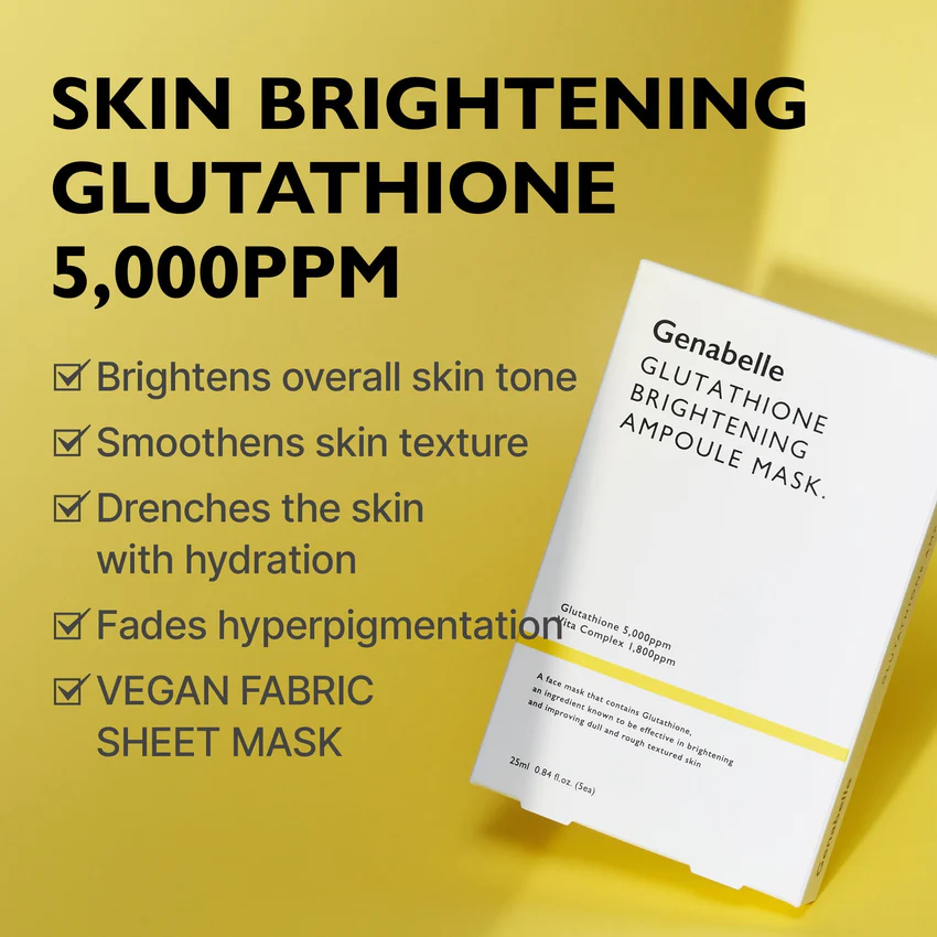 GENABELLE Glutathione Brightening Ampoule Mask 9 skincare-kbeauty-glowtime-genabelle glutathione brightening ampoule mask
