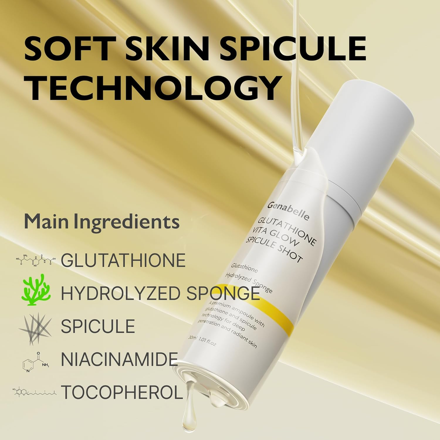 GENABELLE Glutathione Vita Glow Spicule Shot 3 skincare-kbeauty-glowtime-genabella glutathione vita glow spicule shot
