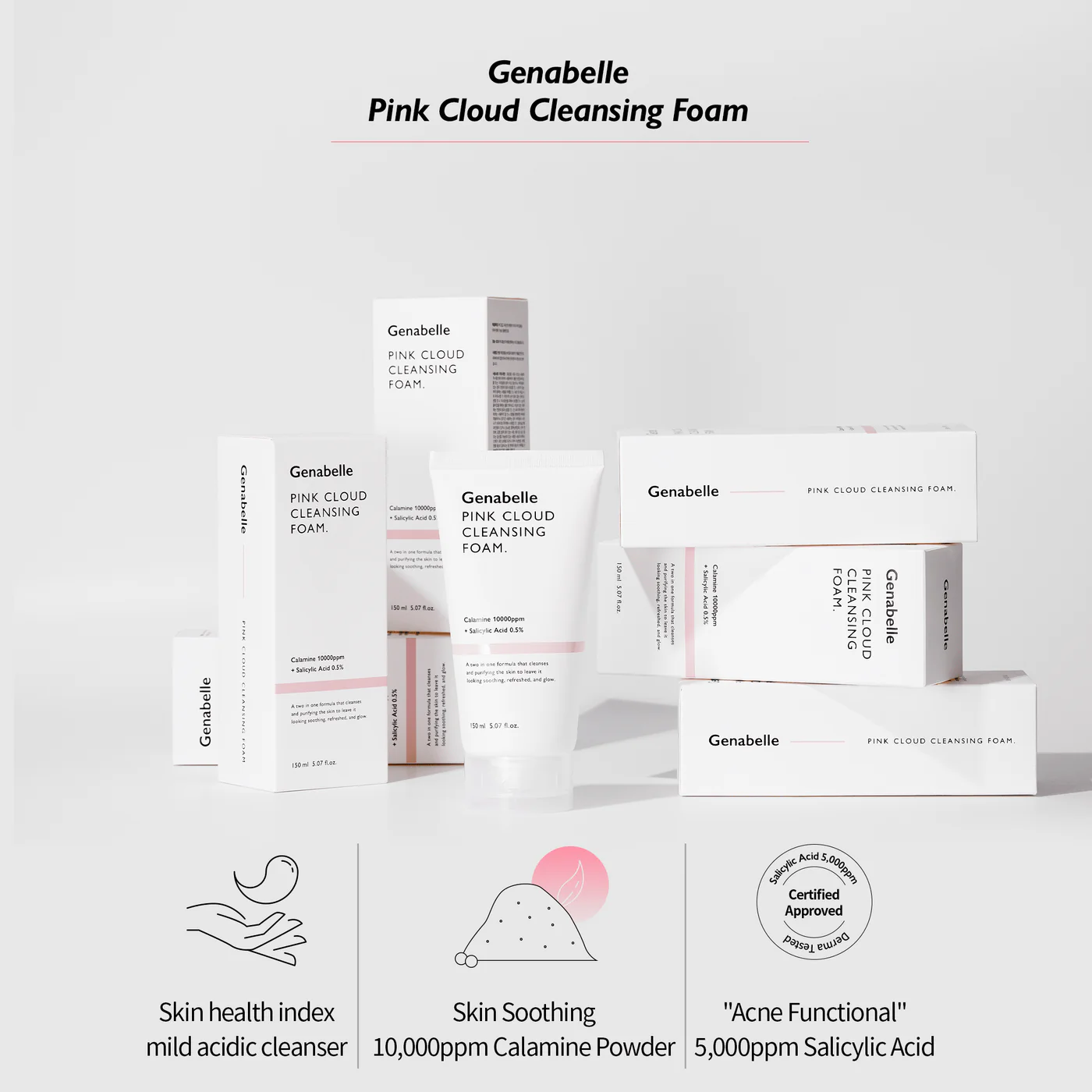 GENABELLE Pink Cloud Cleansing Foam 9 skincare-kbeauty-glowtime-genabelle pink cloud cleansing foam